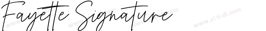 Fayette Signature字体转换